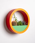 Rund vægplantepotte – moderne geometrisk design