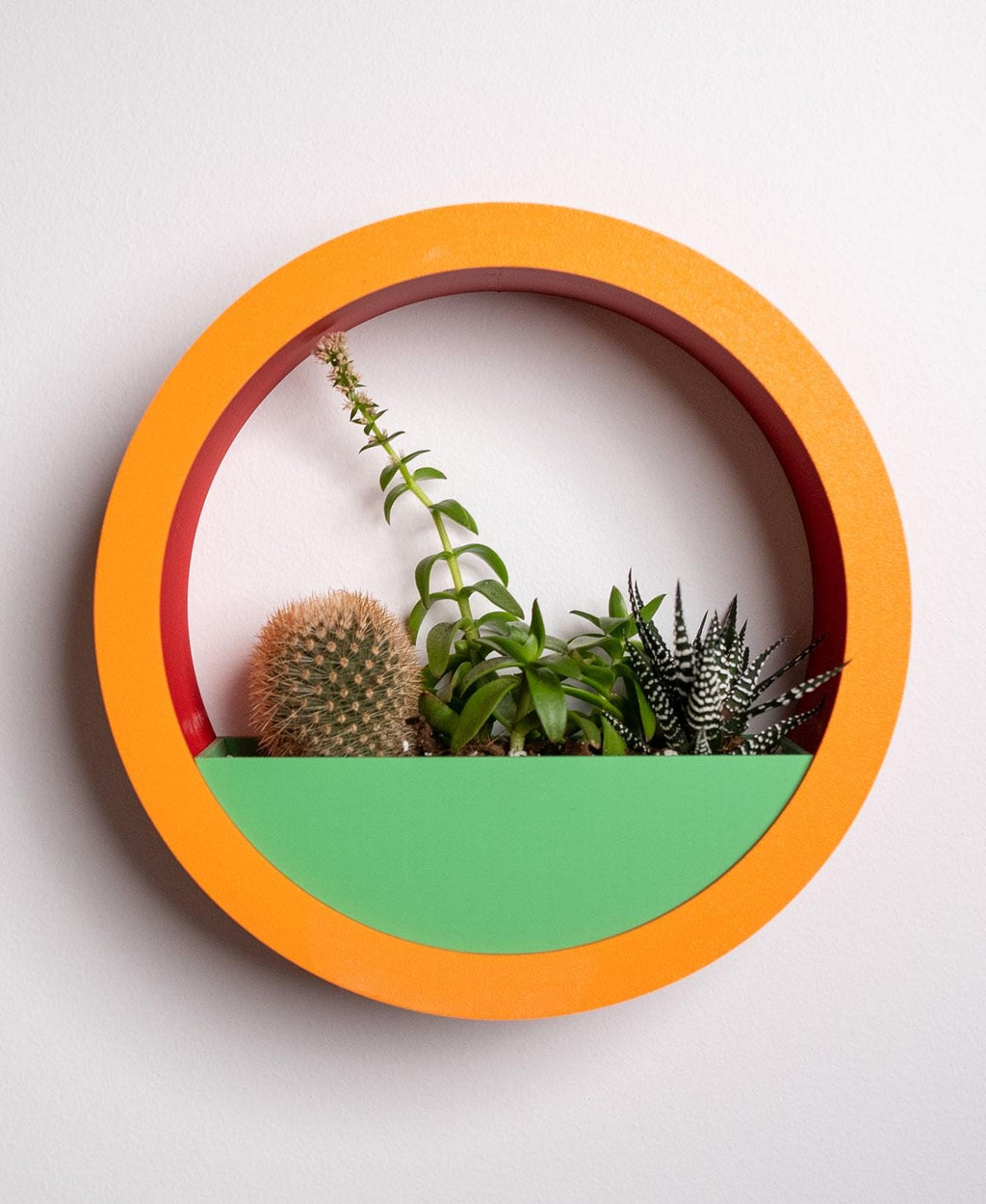 Rund vægplantepotte – moderne geometrisk design
