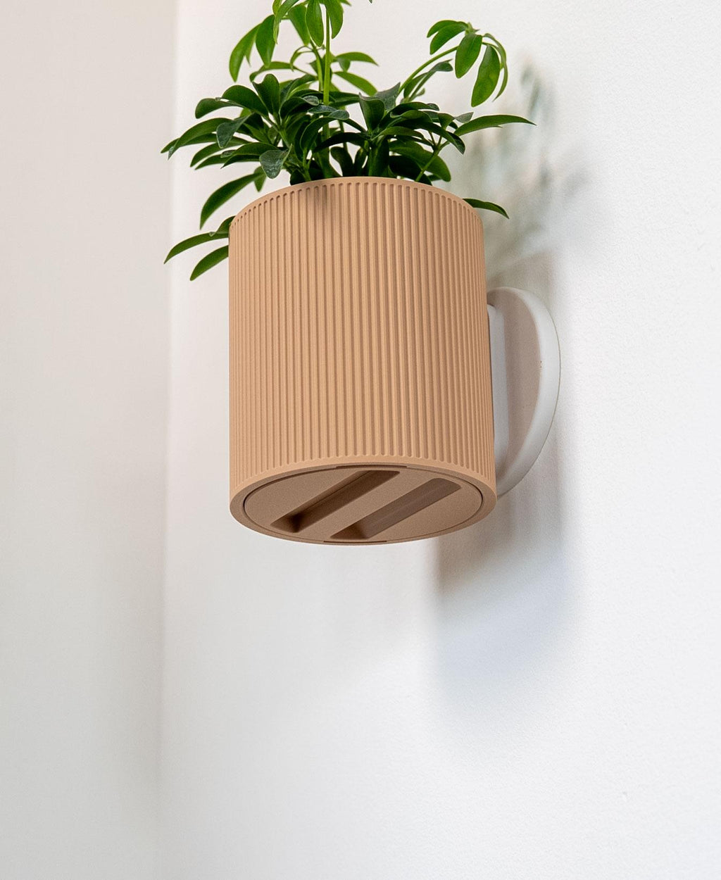 Vægplantepotte Ribbed – 3M Command Strips, skruer eller IKEA SKÅDIS